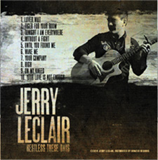 Jerry Leclair Restless These Days CD Back Cover